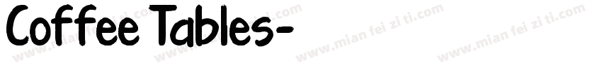 Coffee Tables字体转换